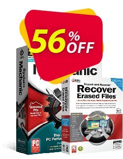 System Mechanic + Search and Recover Bundle Coupon discount Save on Bundle Offer! - excellent promo code of System Mechanic + Search and Recover Bundle 2023