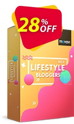 28% OFF Movavi effect Lifestyle bloggers Pack Coupon code