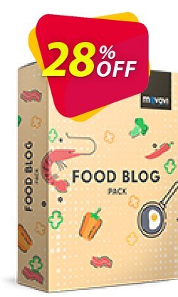 28% OFF Movavi effect Food blog Pack Coupon code