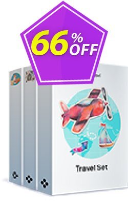 66% OFF Movavi Starter Bundle: Travel Set + Family Set + Seasons Set Coupon code