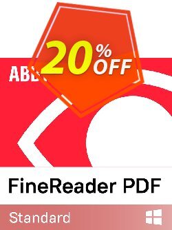 20% OFF ABBYY FineReader PDF 16 Standard Upgrade Coupon code