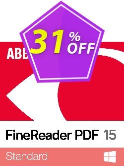 ABBYY FineReader PDF 15 Standard Monthly subscription Coupon discount 30% OFF ABBYY FineReader PDF 15 Standard Monthly subscription, verified