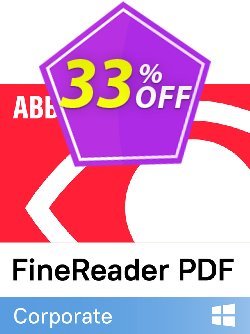 33% OFF ABBYY FineReader PDF 15 Corporate Monthly subscription Coupon code