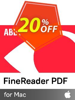 20% OFF ABBYY FineReader PDF for Mac 1-year Coupon code