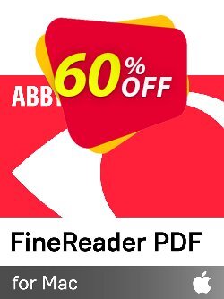 60% OFF ABBYY FineReader PDF for Mac, verified