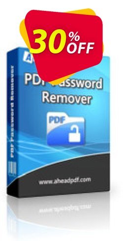 30% OFF Ahead PDF Password Remover - Multi-User License - 10 Users  Coupon code