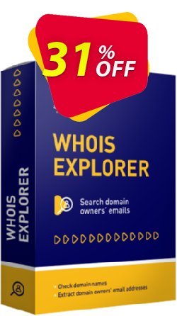 31% OFF Atomic Whois Explorer Coupon code