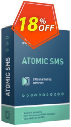 18% OFF Atomic SMS Sender Account Top Up Coupon code