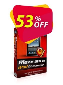 53% OFF BlazeVideo DVD to iPad Converter Coupon code