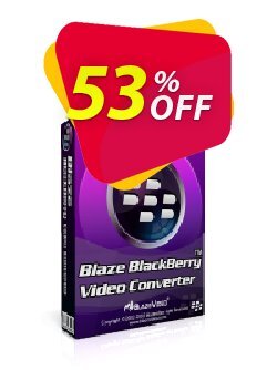 53% OFF BlazeVideo BlackBerry Video Converter Coupon code