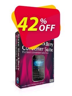 42% OFF BlazeVideo BlackBerry Converter Suite Coupon code