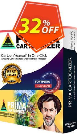 32% OFF Prima Cartoonizer Coupon code