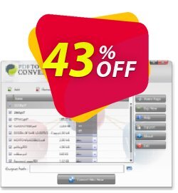 43% OFF PDF to Word Converter Software Coupon code