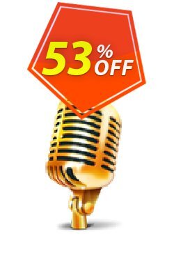 53% OFF Audio Recorder for Free Premium Supporter Registration Coupon code