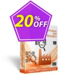 20% OFF DRPU Industrial Manufacturing and Warehousing Barcode Generator Coupon code
