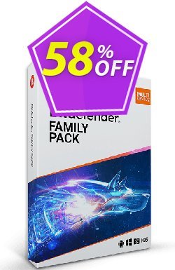 58% OFF Bitdefender Family Pack, verified