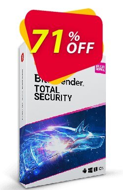 71% OFF Bitdefender Total Security 2022 - 1 year, 5 Device Coupon code