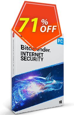 70% OFF Bitdefender Internet Security 2022, verified