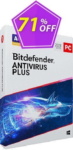 71% OFF Bitdefender Antivirus Plus 2022 Coupon code