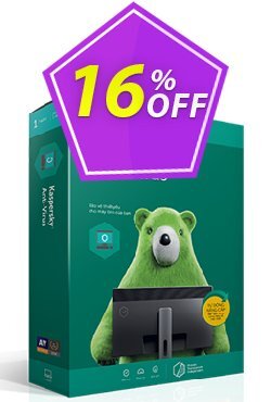 16% OFF Kaspersky AntiVirus Coupon code