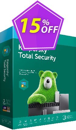 15% OFF Kaspersky Total Security Coupon code