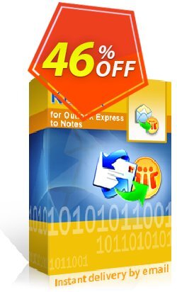 46% OFF Kernel for Outlook Express to Notes Coupon code