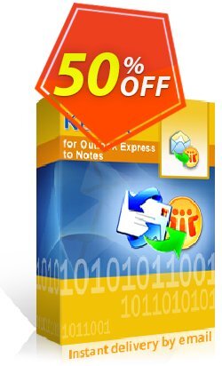 50% OFF Kernel for Outlook Express to Notes - Technician License Coupon code