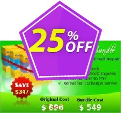 25% OFF Kernel Microsoft Email Repair - Corporate License Coupon code