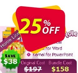 25% OFF Kernel MS Office File Recovery - Home License  Coupon code