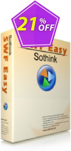 21% OFF Sothink SWF Easy Coupon code