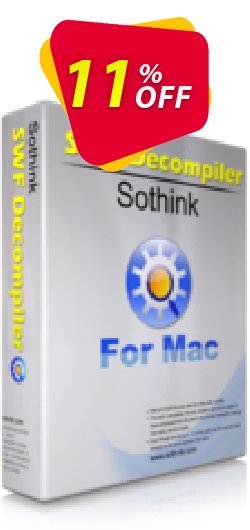 11% OFF Sothink SWF Decompiler for Mac Coupon code