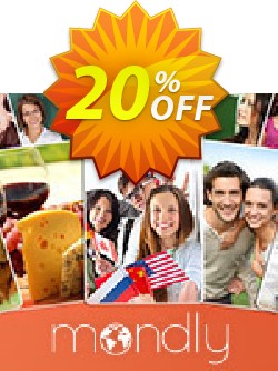 Mondly Premium 33 Languages - Annual Subscription Coupon, discount Mondly Exclusive Sale. Promotion: formidable discounts code of Mondly Premium 33 Languages - Annual Subscription 2019