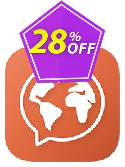 28% OFF Mondly 1 Languages Monthly Access Coupon code