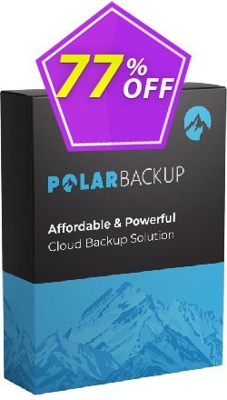 77% OFF PolarBackup 5TB Lifetime Coupon code