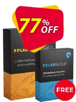 77% OFF PolarPrivacy Shield 1 Device + PolarBackup 1TB Coupon code