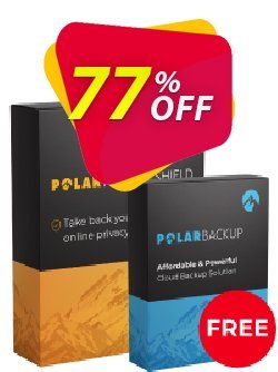 PolarPrivacy Shield + PolarBackup Coupon, discount 50% OFF PolarPrivacy Shield + PolarBackup, verified. Promotion: Fearsome deals code of PolarPrivacy Shield + PolarBackup, tested & approved