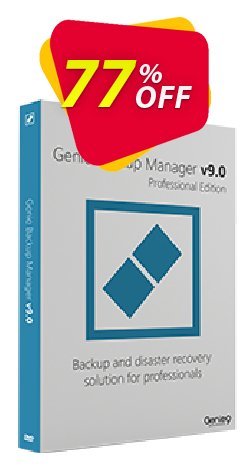 77% OFF Genie Backup Manager PRO 9 Coupon code