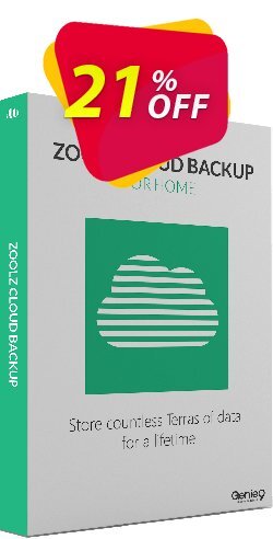 21% OFF Zoolz Cloud Home 5TB +  Genie Timeline Home Coupon code