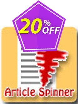 20% OFF Article Spinner Script Coupon code