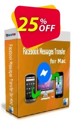 25% OFF Backuptrans Facebook Messages Transfer for Mac - Family Edition  Coupon code