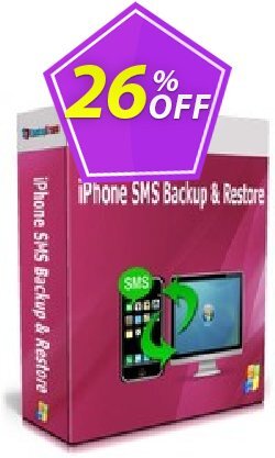 26% OFF Backuptrans iPhone SMS Backup & Restore Coupon code