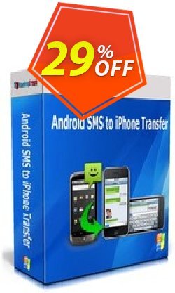 29% OFF Backuptrans Android SMS to iPhone Transfer Coupon code