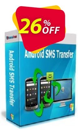 26% OFF Backuptrans Android SMS Transfer - Family Edition  Coupon code