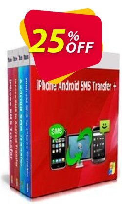 25% OFF Backuptrans iPhone Android SMS Transfer + - Family Edition  Coupon code