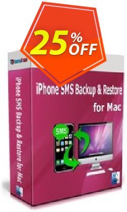 25% OFF Backuptrans iPhone SMS Backup & Restore for Mac Coupon code