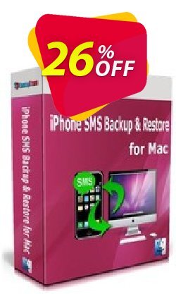 26% OFF Backuptrans iPhone SMS Backup & Restore for Mac - Family Edition  Coupon code