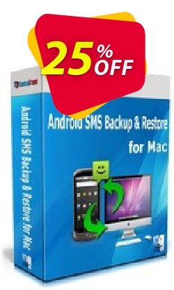 25% OFF Backuptrans Android SMS Backup & Restore for Mac - Business Edition  Coupon code