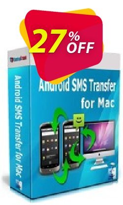 27% OFF Backuptrans Android SMS Transfer for Mac Coupon code