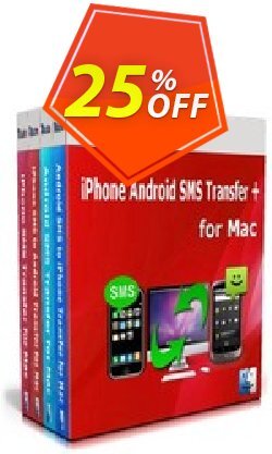 25% OFF Backuptrans iPhone Android SMS Transfer + for Mac - Business Edition  Coupon code