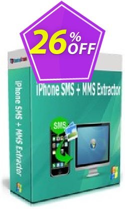 26% OFF Backuptrans iPhone SMS + MMS Extractor - Family Edition  Coupon code